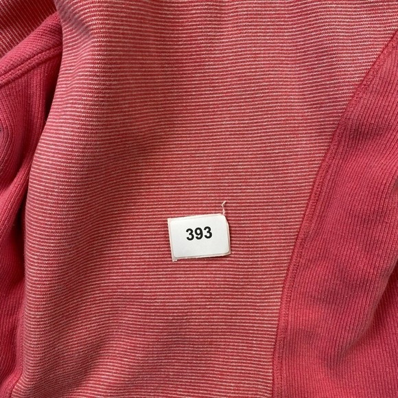 Lululemon Scuba Hoodie Pink Stripe Zip Up Womens Size 6 - Picture 7 of 7